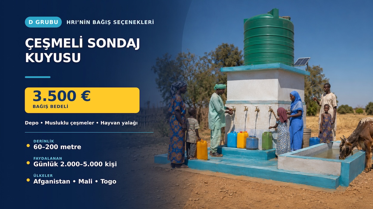 Çeşmeli sondaj kuyusu bağışı
